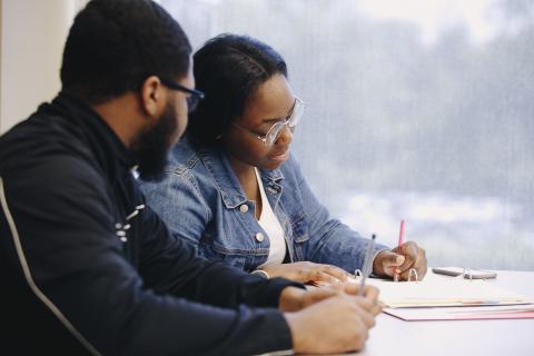 students in class